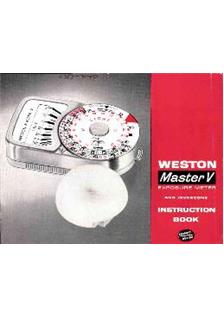 Weston Weston Master V manual. Camera Instructions.